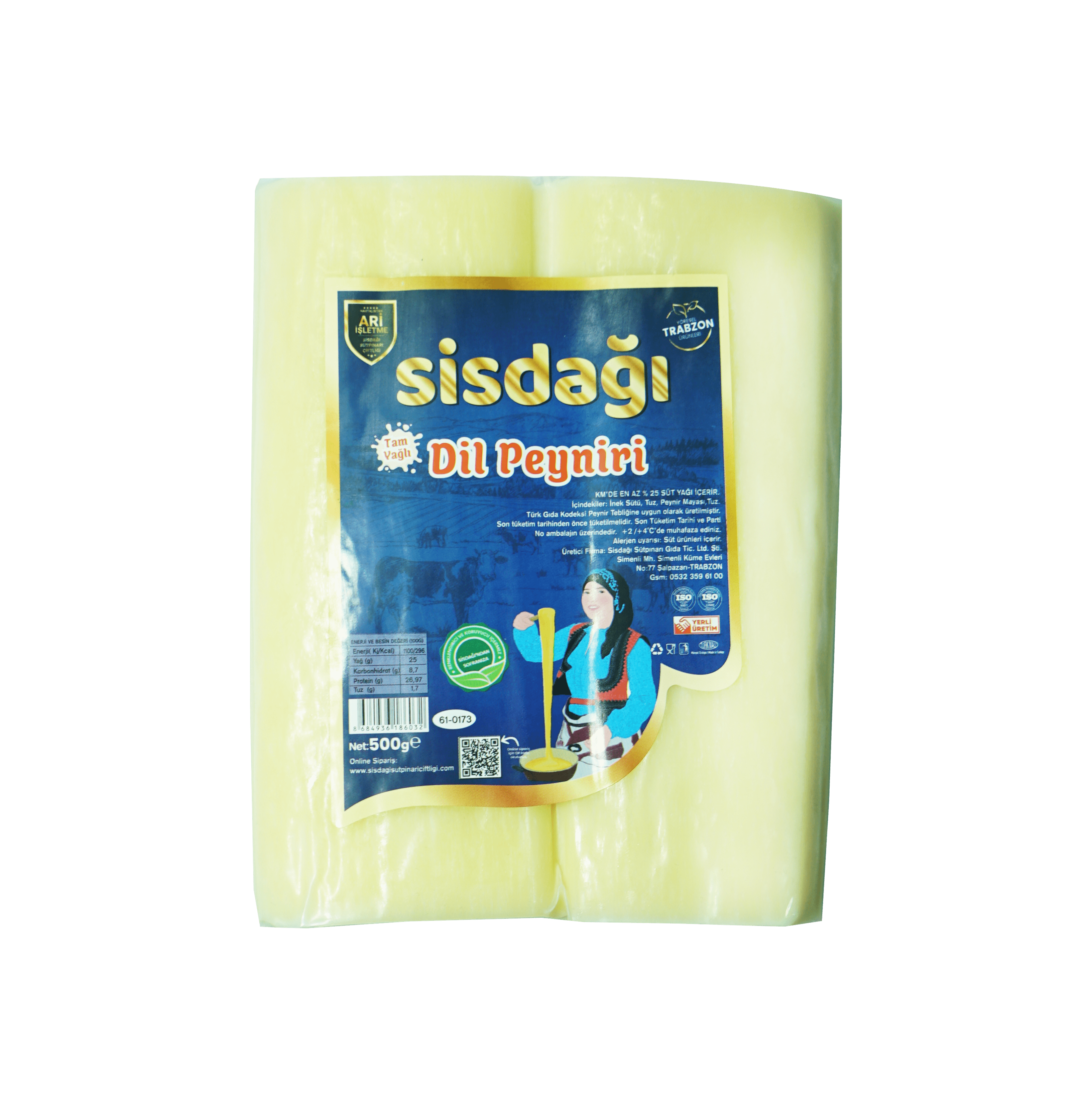 Trabzon Sisdağı Dil Peyniri 500gr