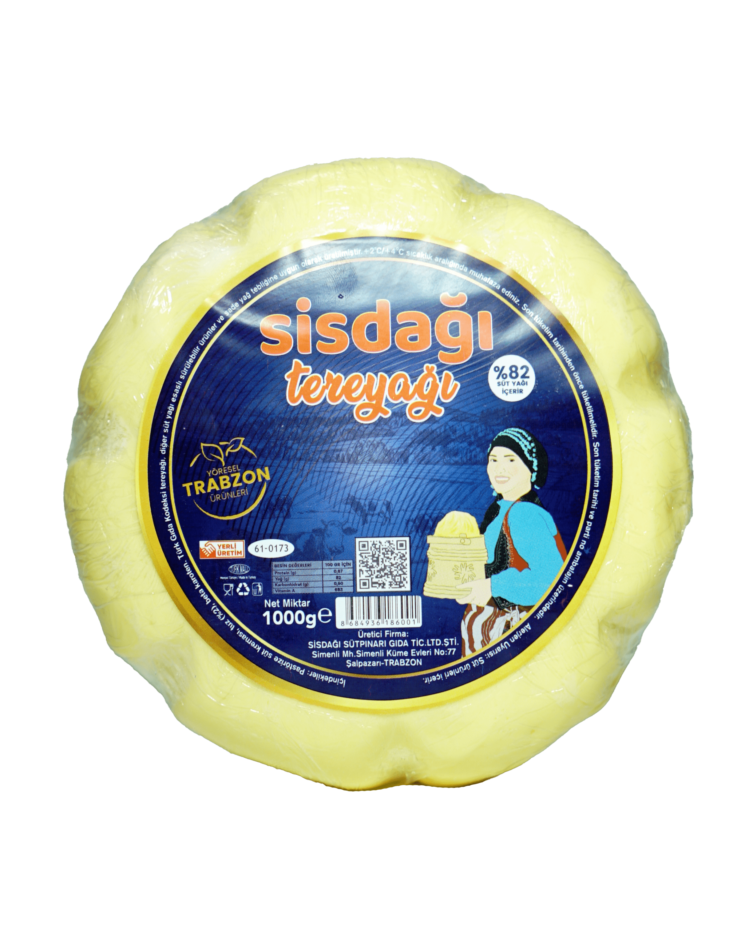 Trabzon Sisdağı Tereyağı 1 KG