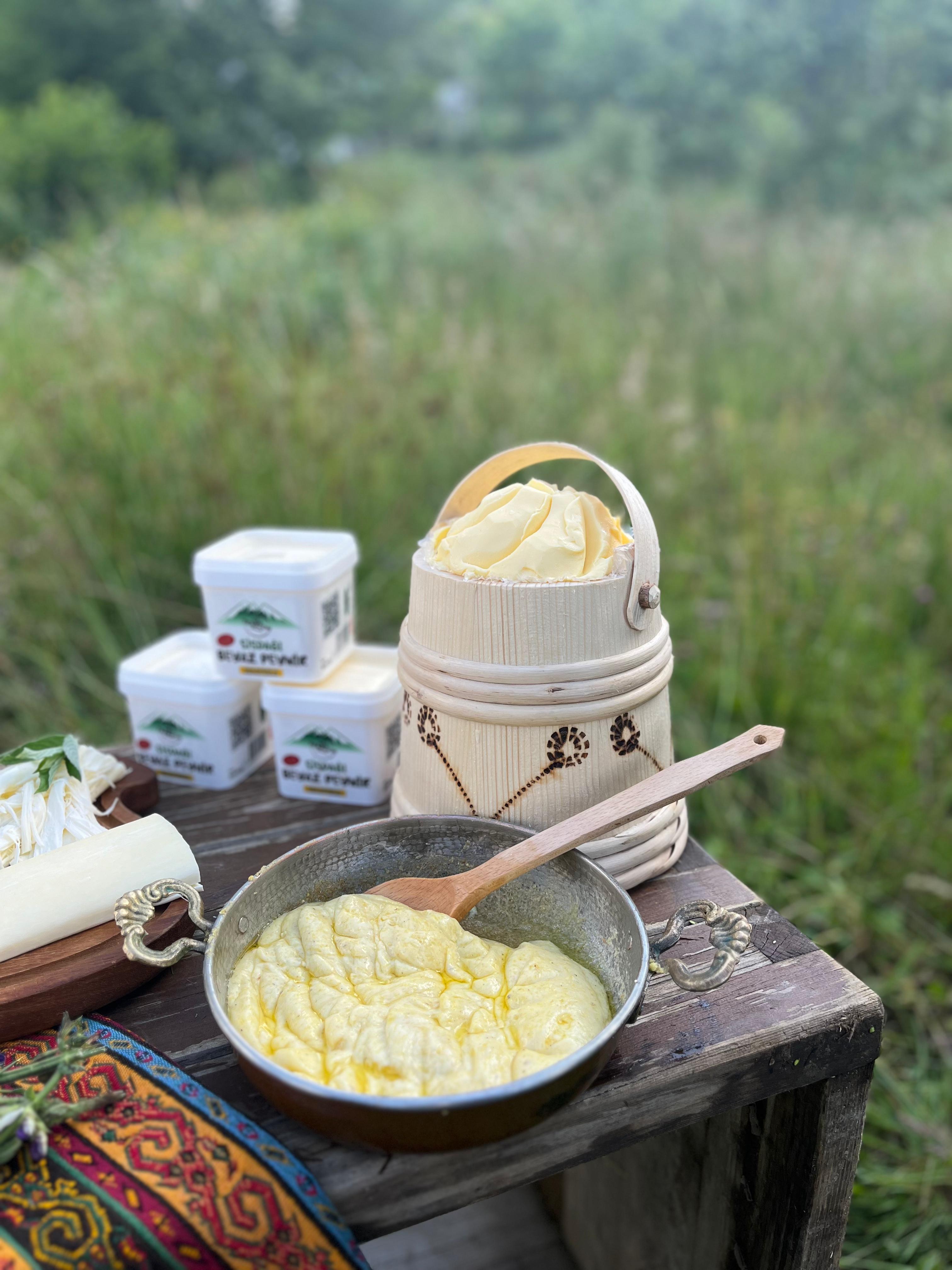 Trabzon Sisdağı Kuymak Paketi ve Bakır Çaydanlık